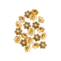 " Zlatka" Розетка для бус MFR- 10 8 мм 20 шт 02 под золото