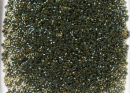 Бисер Япония MIYUKI Delica цилиндрический 11/0 5г DB-0273 лесной зеленый топаз радужный с цветной линией